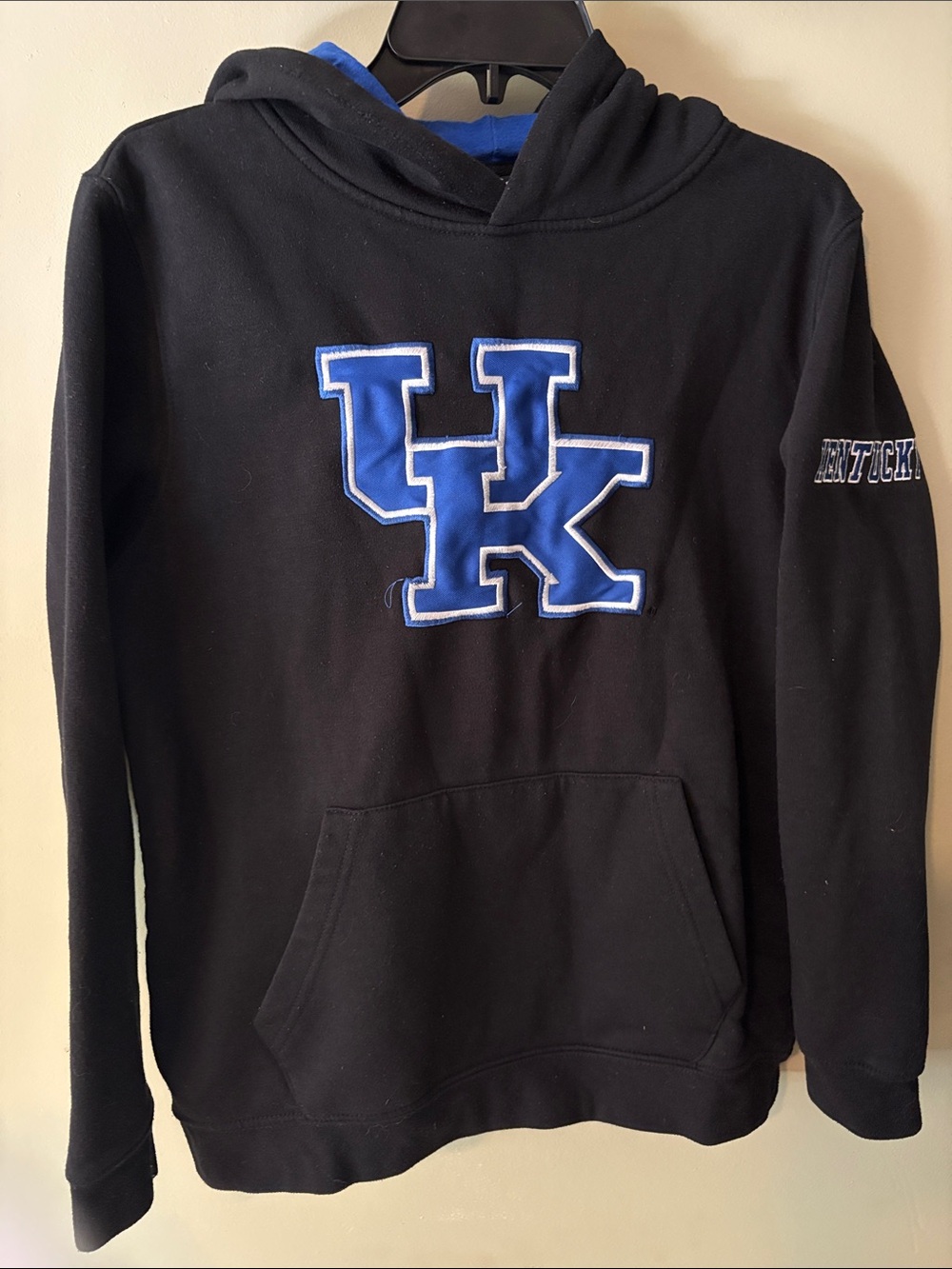 Colosseum Black Hoodie with Blue UK Logo